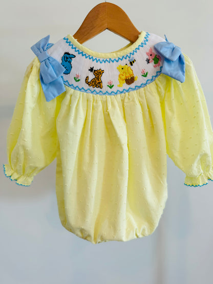 Classic Pooh Smocked Bubble