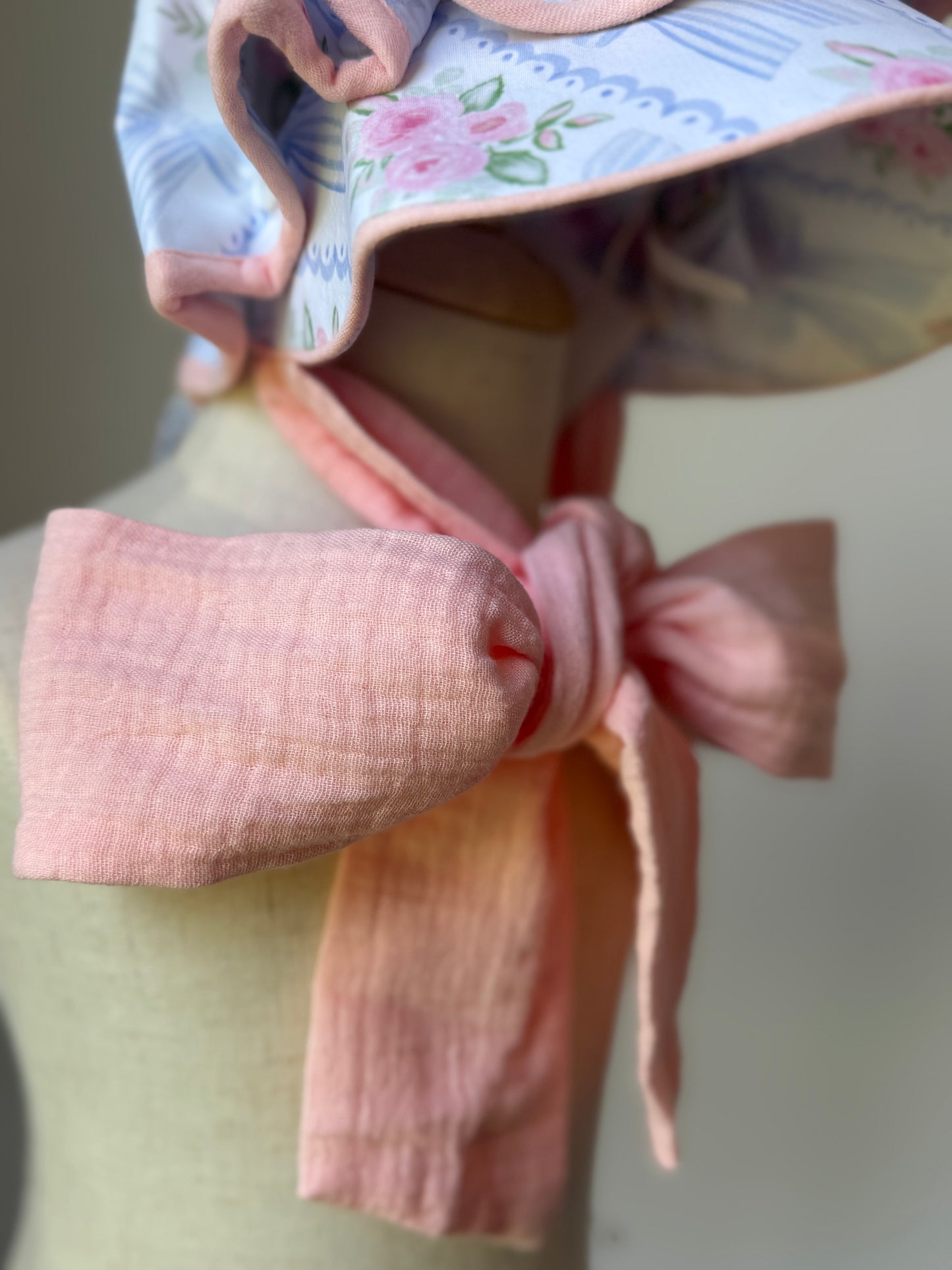 Pink Peony Bonnet