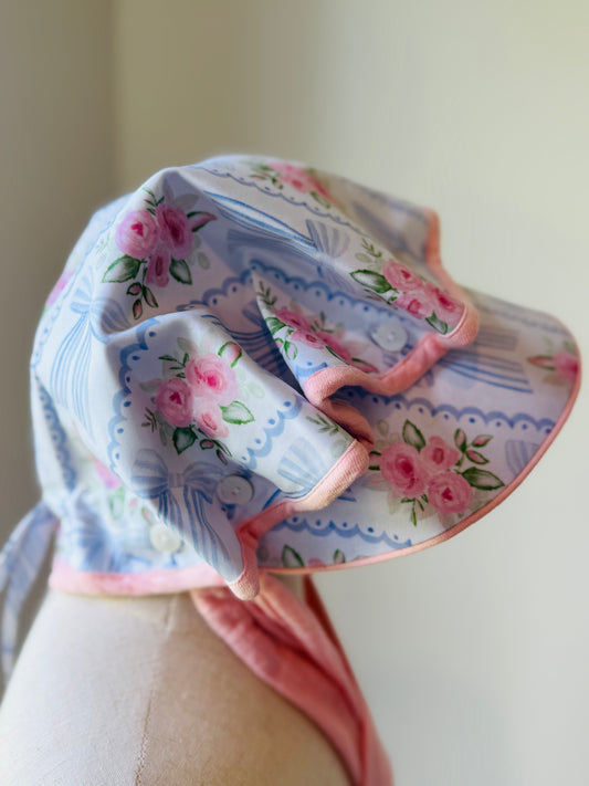 Pink Peony Bonnet