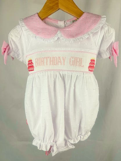 Birthday Girl Bow Bubble