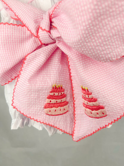 Birthday Girl Bow Bubble