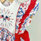 Flags and Bows Embroidered Bubble