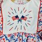 Flags and Bows Embroidered Bubble