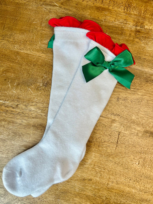 Poinsettia Heirloom Socks