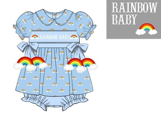 PO0315 Rainbow Baby Skirted Bubble PREORDER