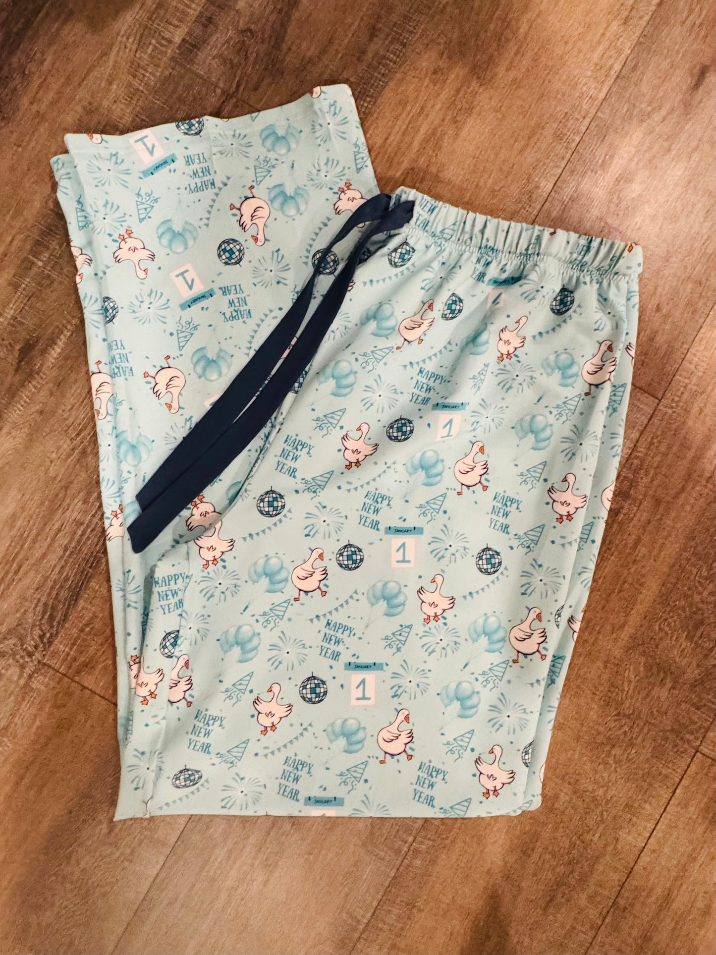 New Years Goose Dad Pajama Pants