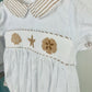 Sea Shore White Swiss Dot