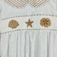 Sea Shore White Swiss Dot