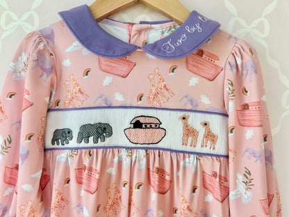 Noah's Ark Girl's Romper