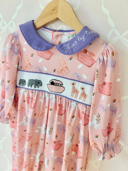Noah's Ark Girl's Romper
