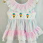 Ice Cream Bubble Shorts Set