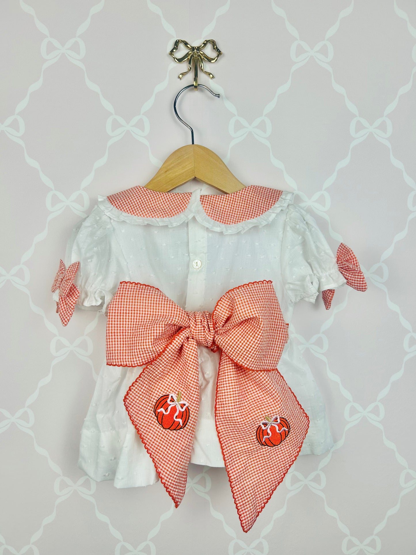 Pumpkin and Bows Bloomer Set