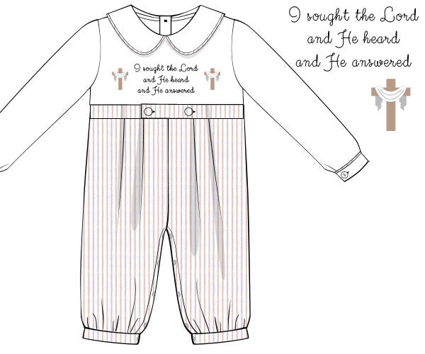 PO1228 Trust in God Boys Romper PREORDER