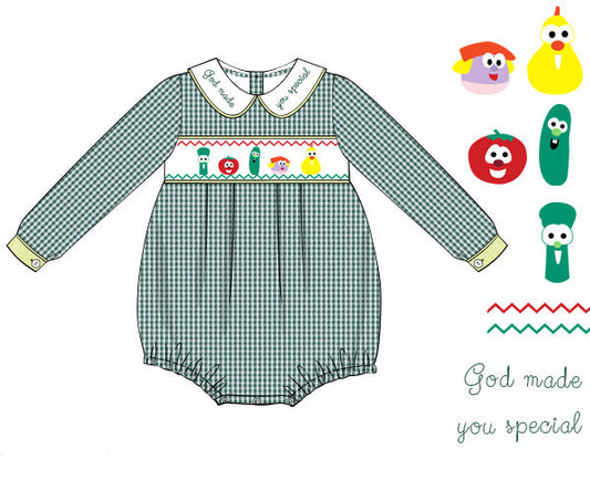 PO1228 Veggie Tales Girls Boys Bubble PREORDER