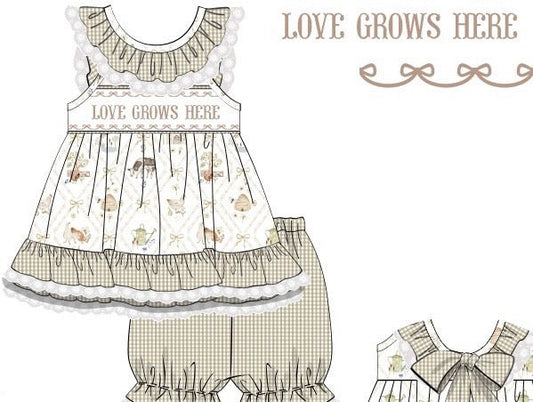 PO1230 Love Grows Here Bloomer Set PREORDER
