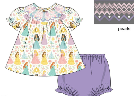 PO1230 Princess Party Bloomer Set PREORDER