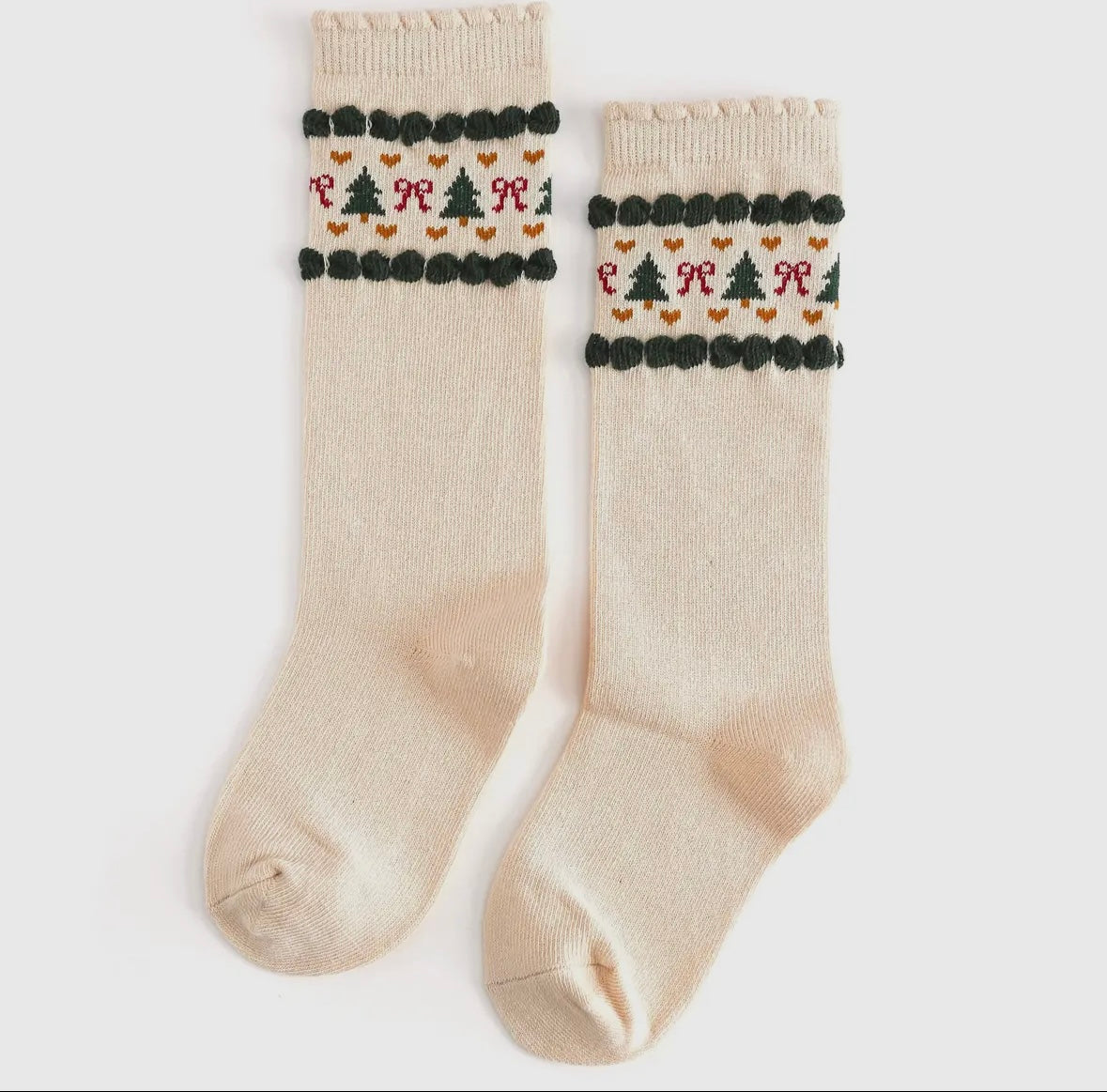 Little Stocking Co Vanilla Fair Isle Knee Socks