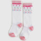 Little Stocking Co White  Fair Isle Knee Socks
