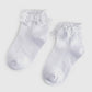 Little Stocking Co Lace Bobby Socks White