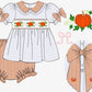 Pumpkin and Bows Bloomer Set