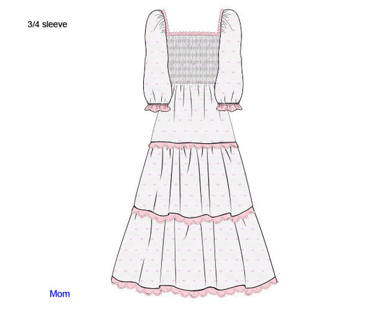 PO1225 Gingerbread Pink Mom Match PREORDER