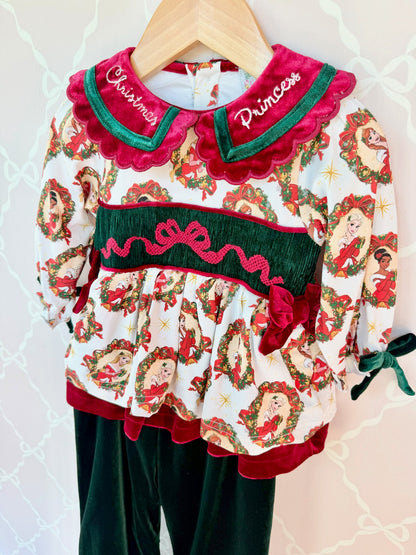Christmas Princess Pants Set