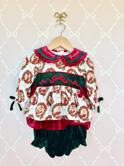 Christmas Princess Bloomer Set