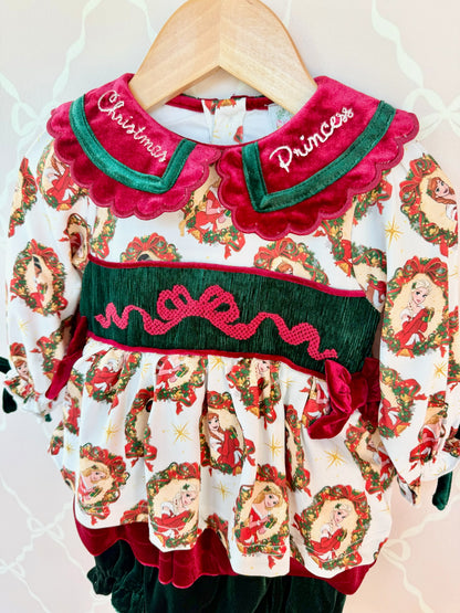 Christmas Princess Bloomer Set