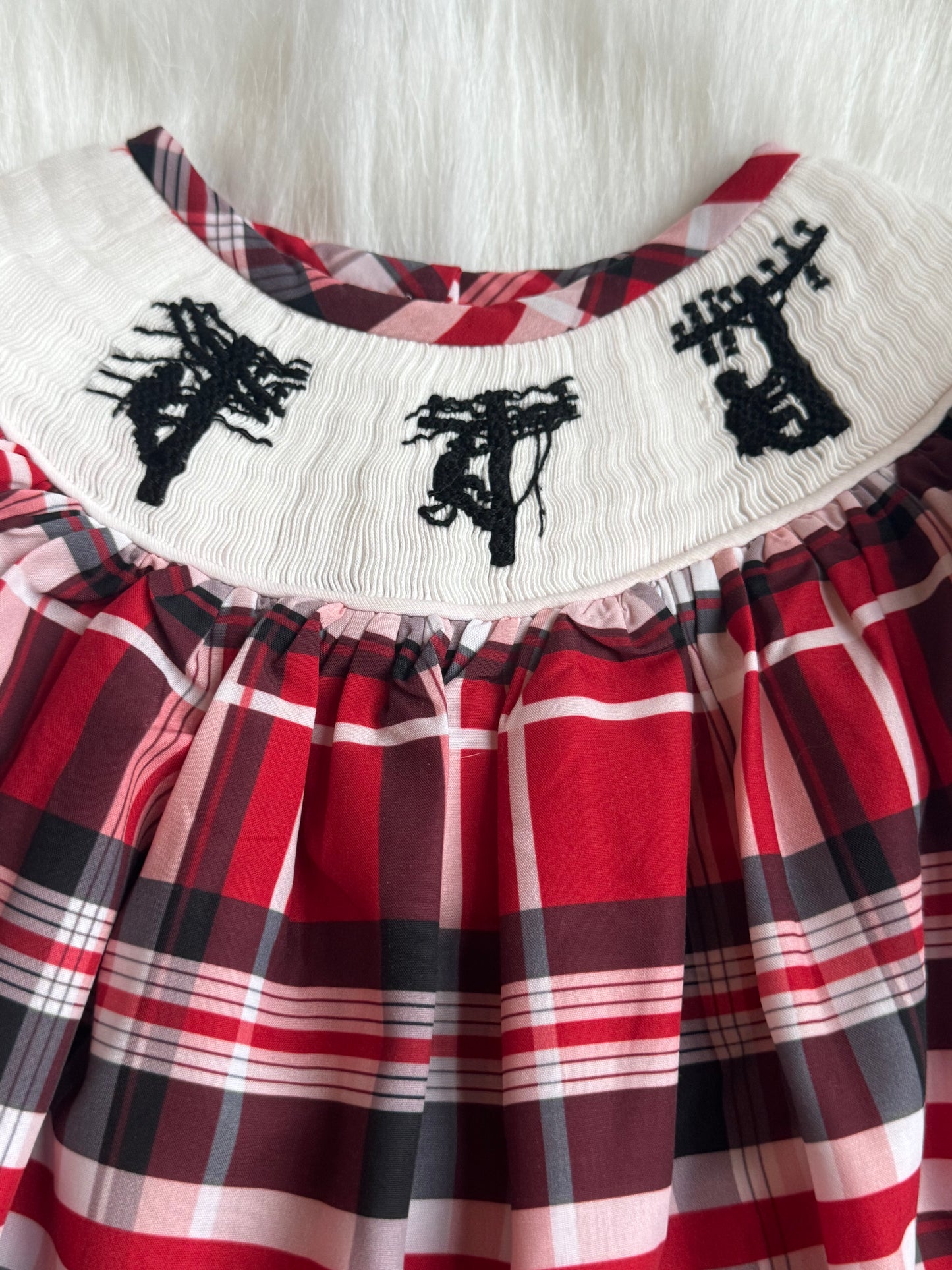 Lineman Hand-Smocked Dress