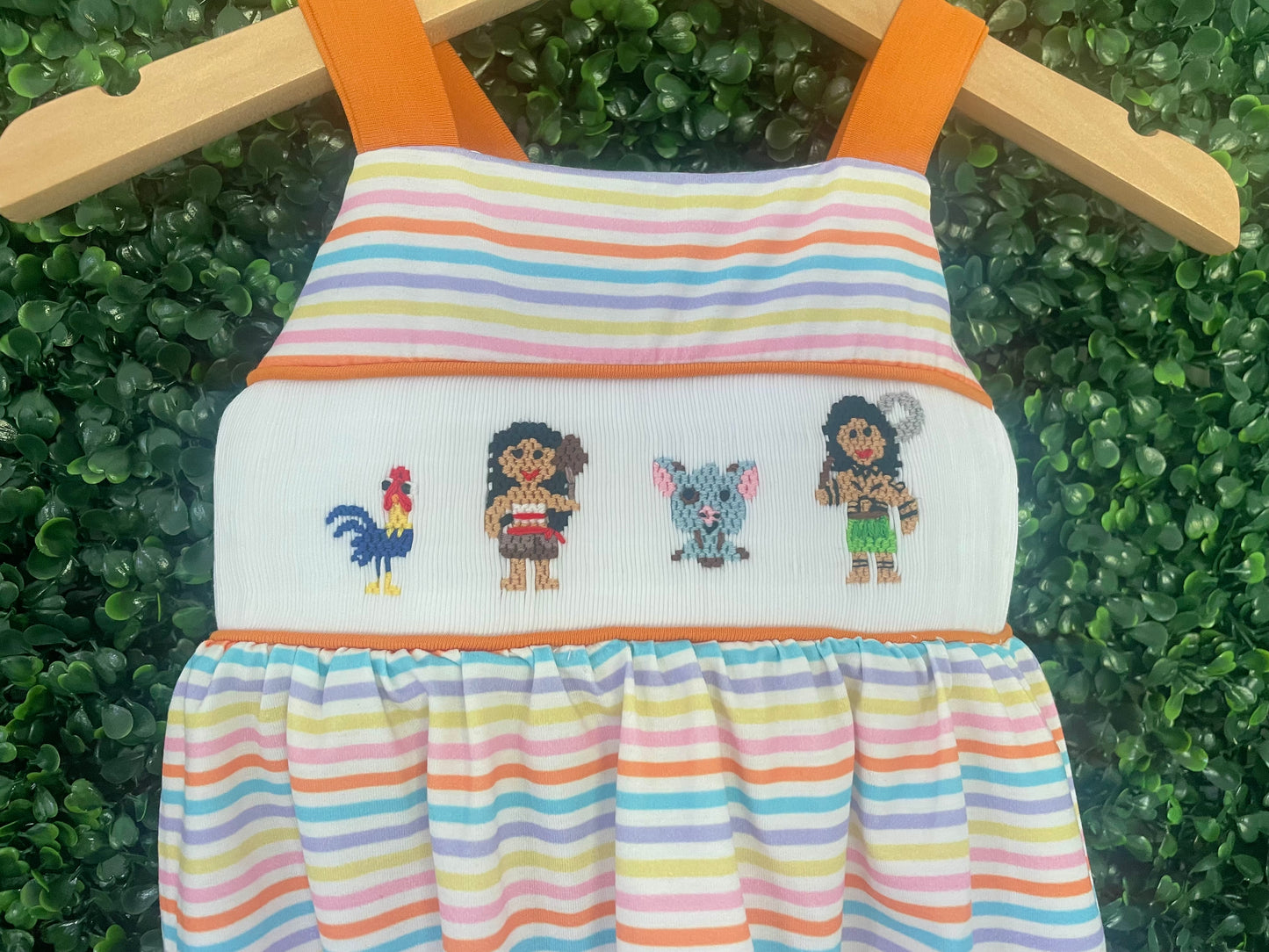 Ocean Island Princess Smocked Bubble