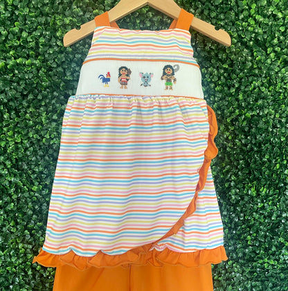 Ocean Island Princess Smocked Set