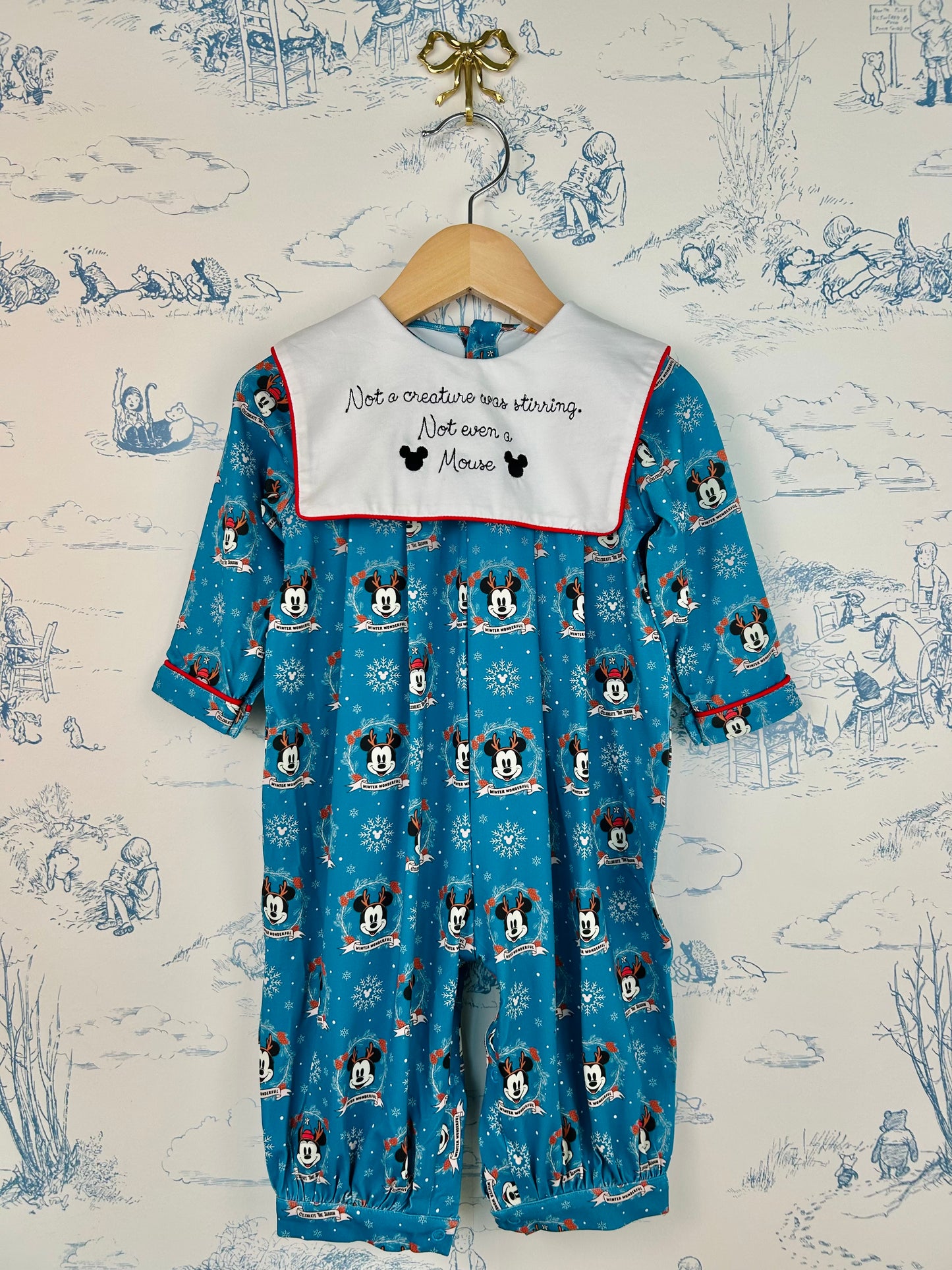 Mouse Christmas Boys Romper