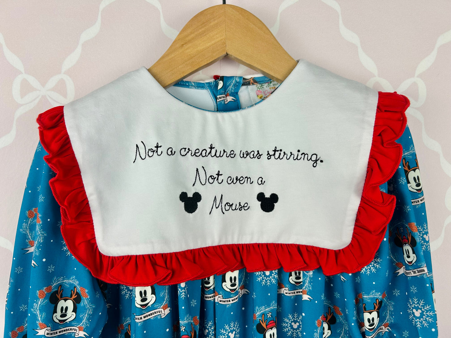 Mouse Christmas Girls Romper