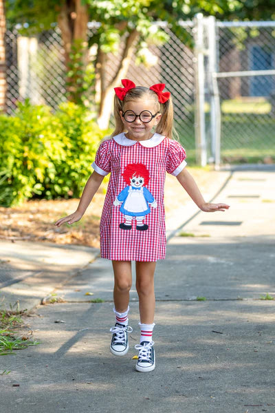 Raggedy Ann Embroidered Dress