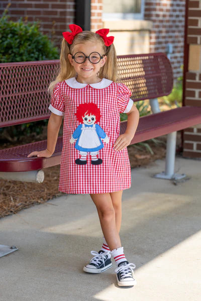 Raggedy Ann Embroidered Dress