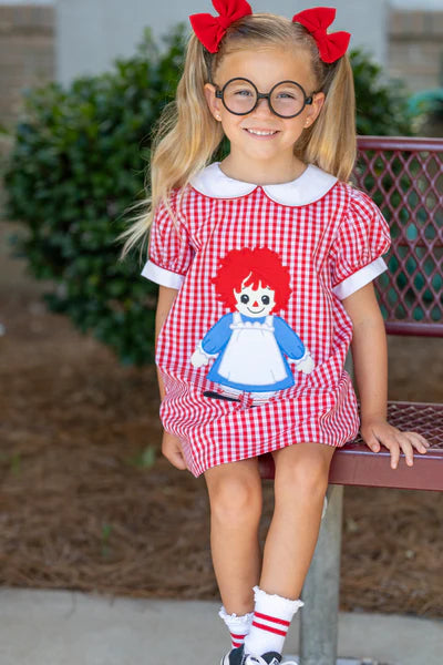 Raggedy Ann Embroidered Dress