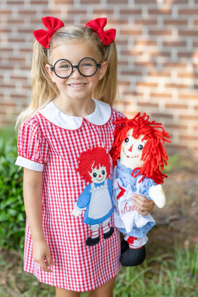 Raggedy Ann Embroidered Dress