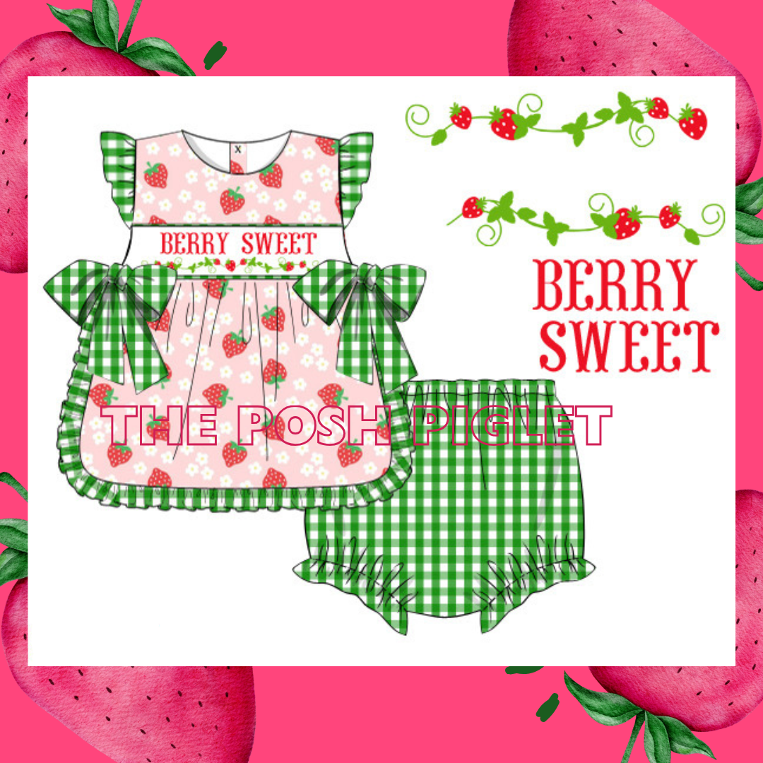 "Berry Sweet" Apron Set PREORDER