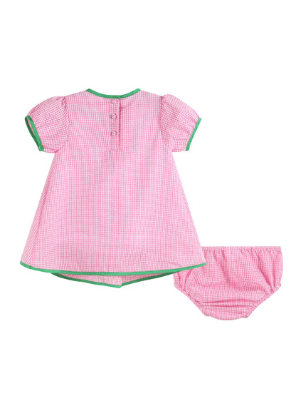 Pink Watermelon Dress and Diaper Cover Set