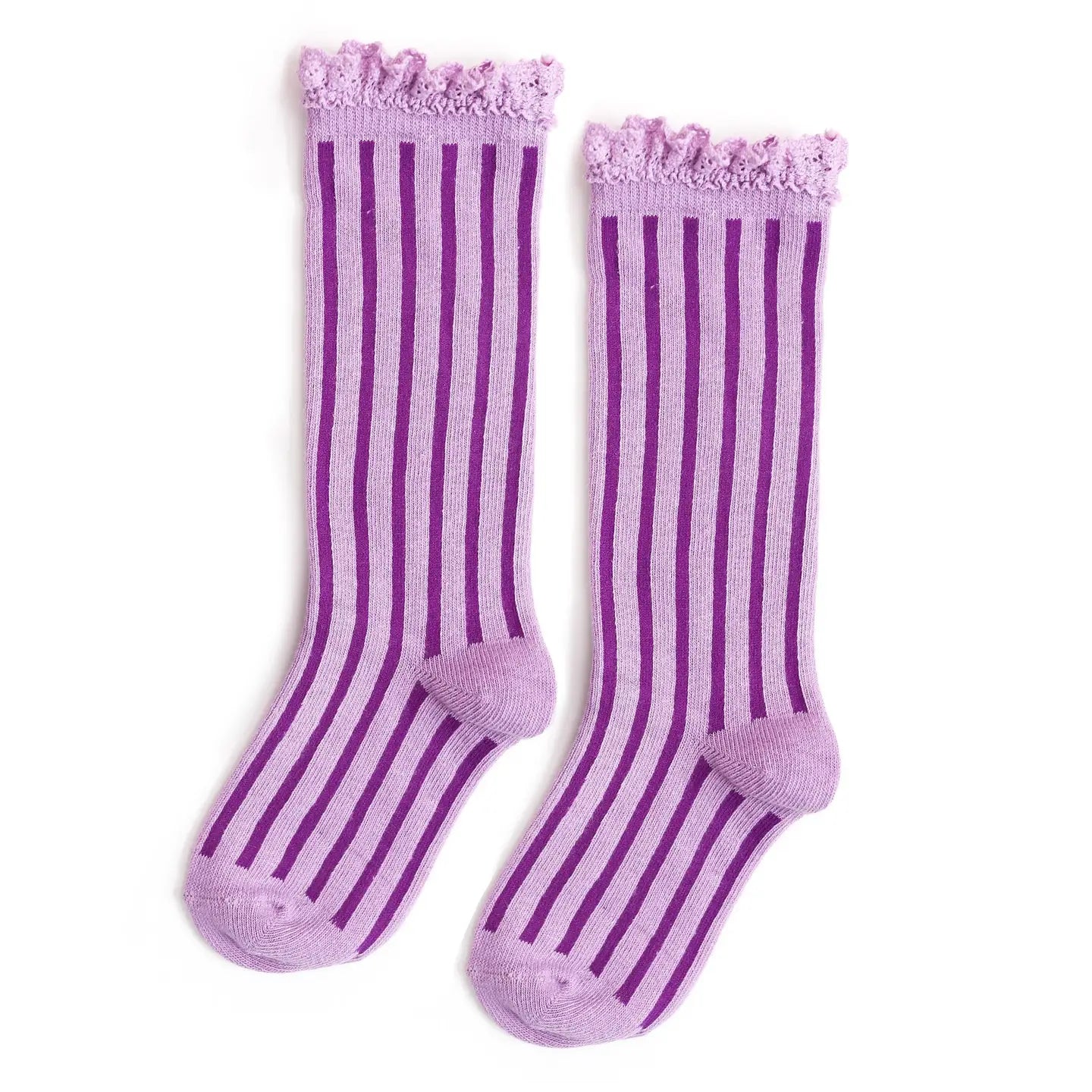 Little Stocking Co. Purple Stripe Socks