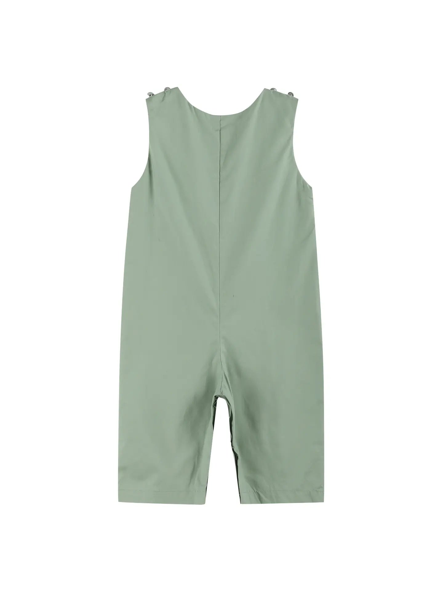 Sage Green Turkey Smocked Overalls