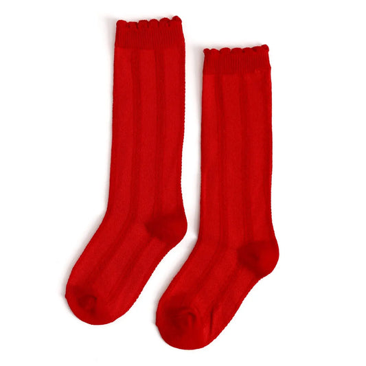 Little Stocking Co. Bright Red Socks