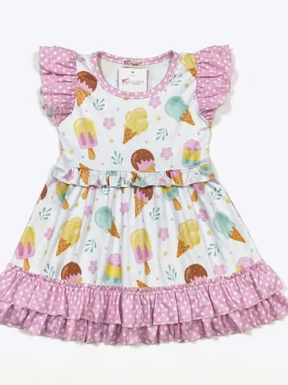 Girls Summer Ice Cream Dress