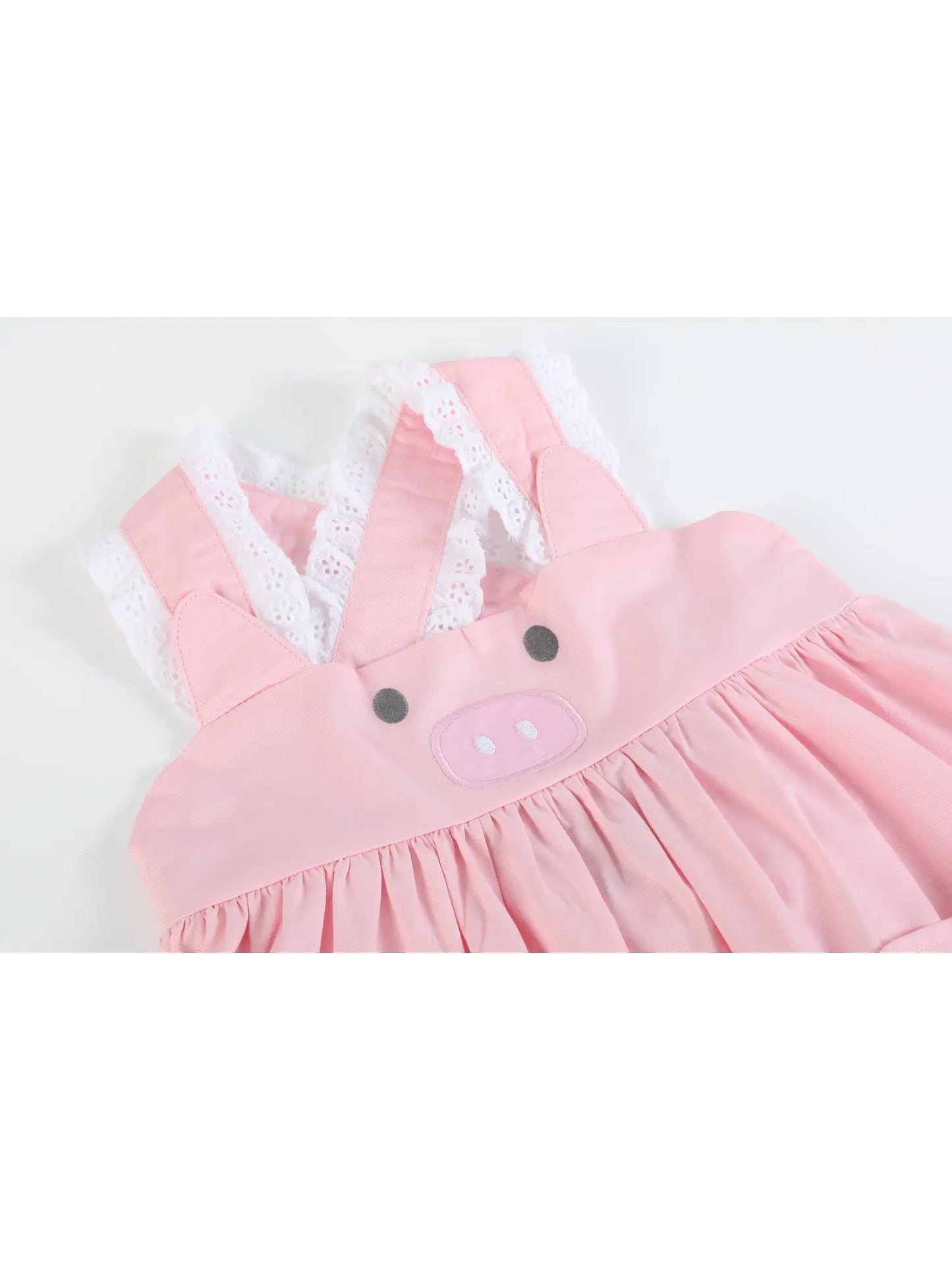 Pink and Lace Piggy Dress