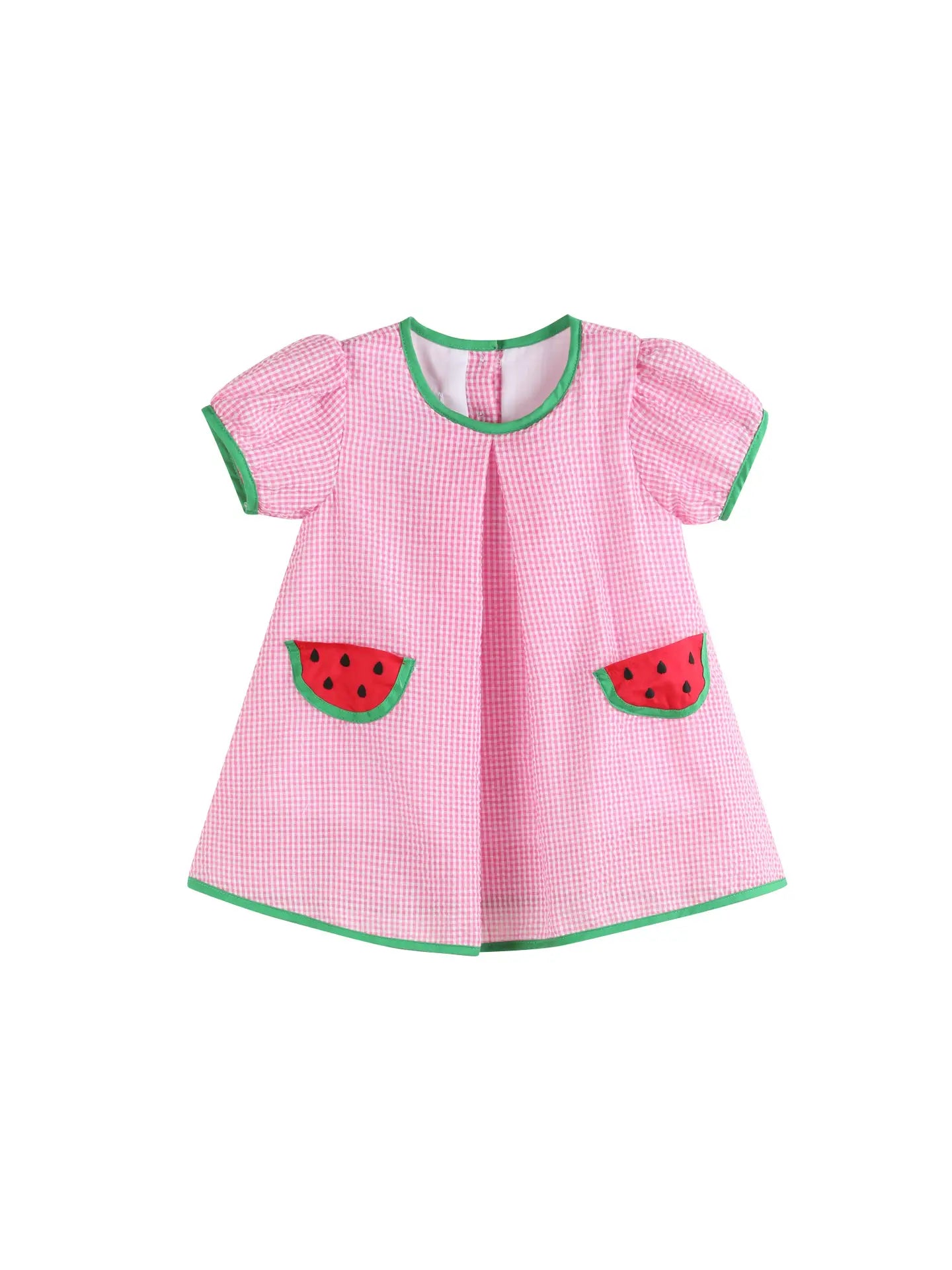 Pink Watermelon Dress and Diaper Cover Set