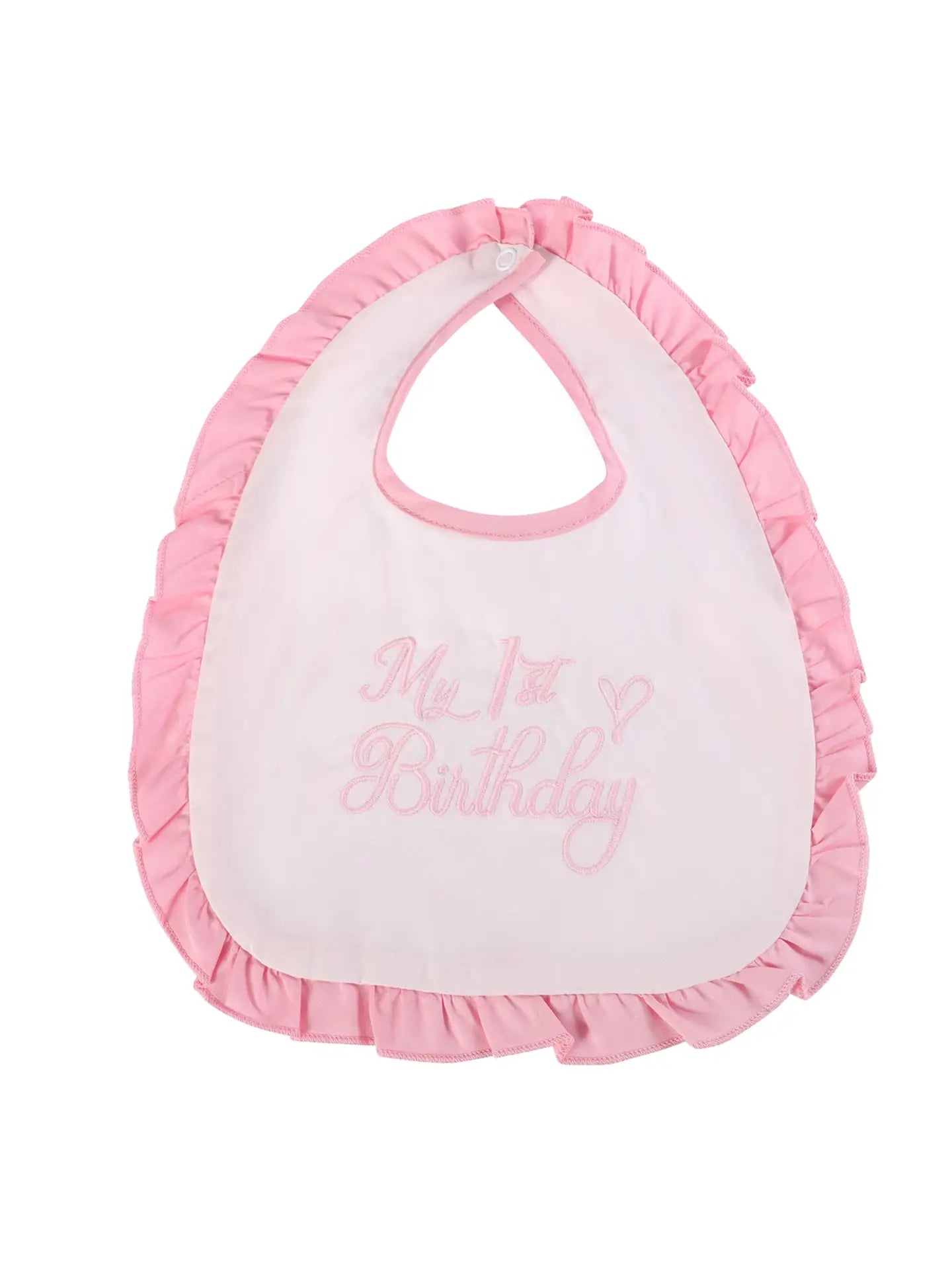 Pink 'my 1st Birthday' Bib