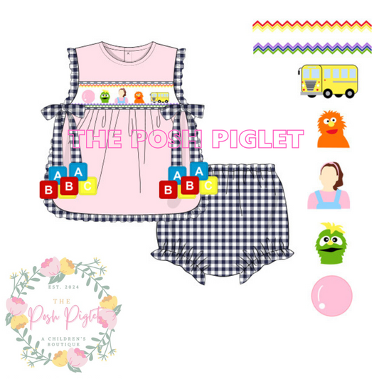 Ms. Rachel Smocked Apron Set PREORDER